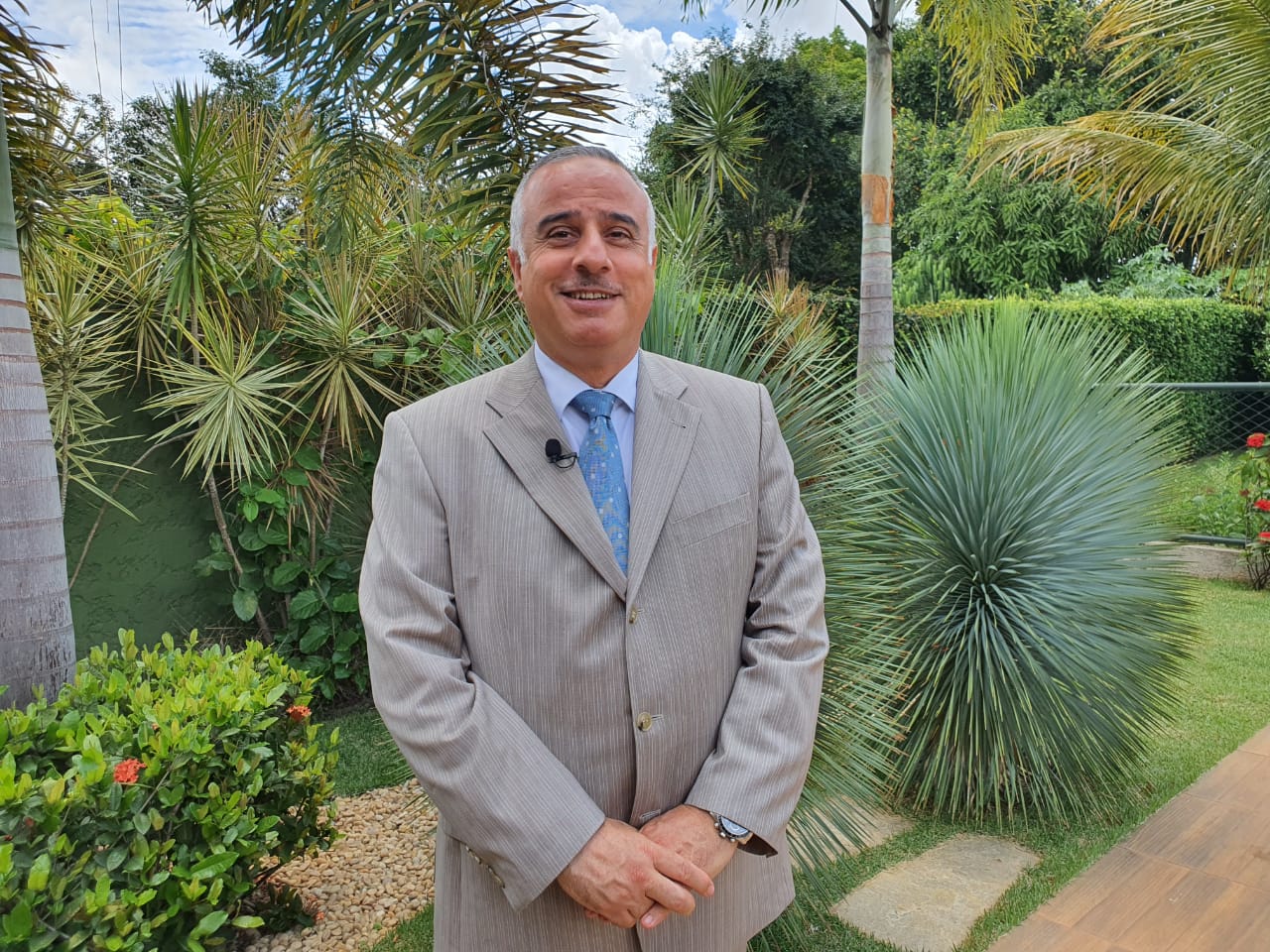 Embaixador Qais Shqair, chefe da Missão Permanente da Liga dos Estados Árabes no Brasil