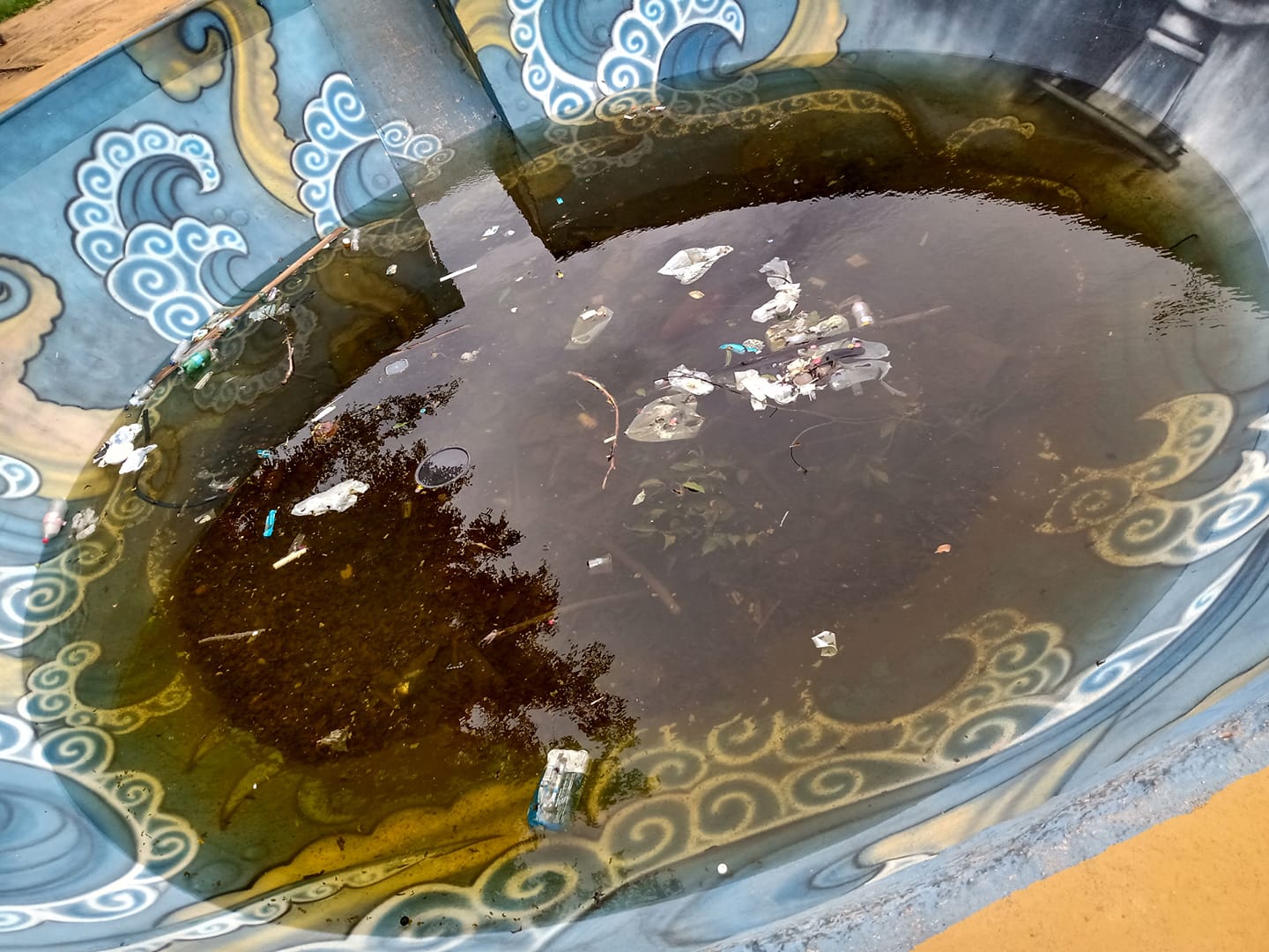 Prato cheio para a dengue: Morador flagra pista de skate bowl no Gama cheia de água após chuvas
