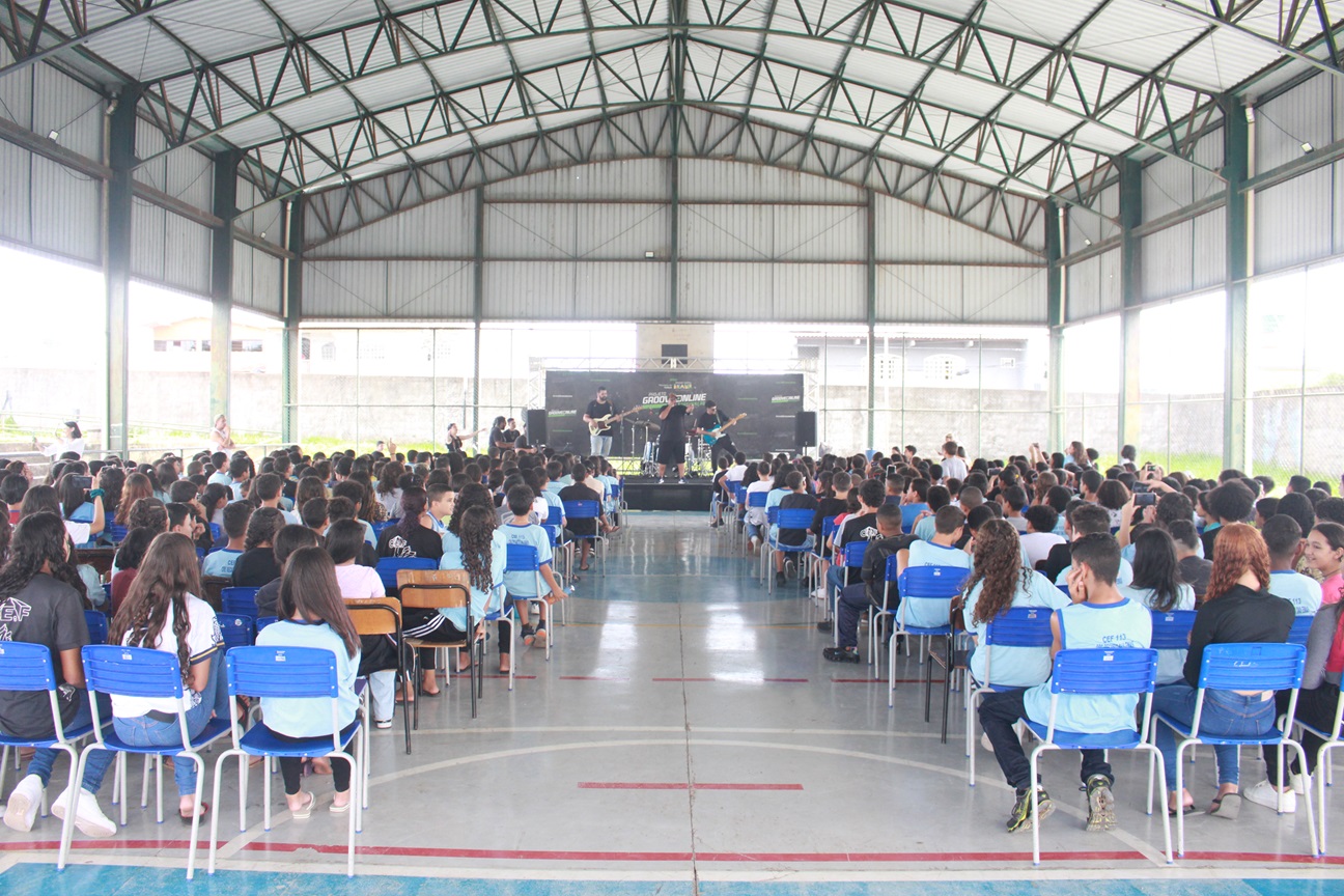 O CEF 03 do Gama e o CEF 113 do Recanto das Emas recebem o Grooveonline Prevenção com muito entusiasmo