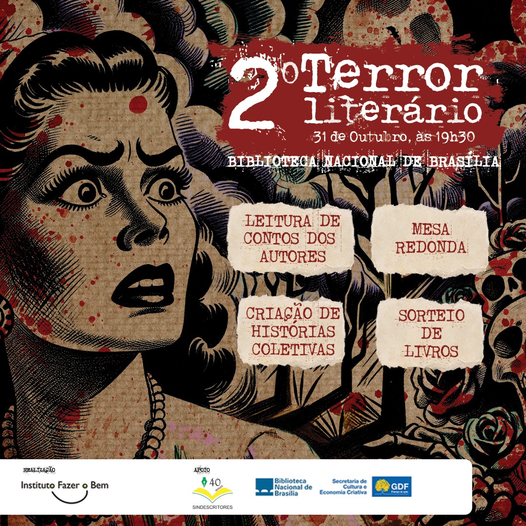 Autores e leitores de histórias de Terror na Biblioteca Nacional de Brasília